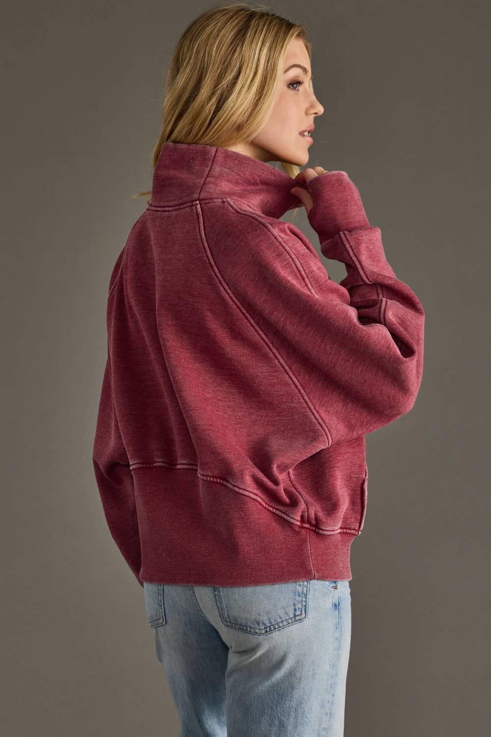 The Wine Quarter Zip Sweatshirt