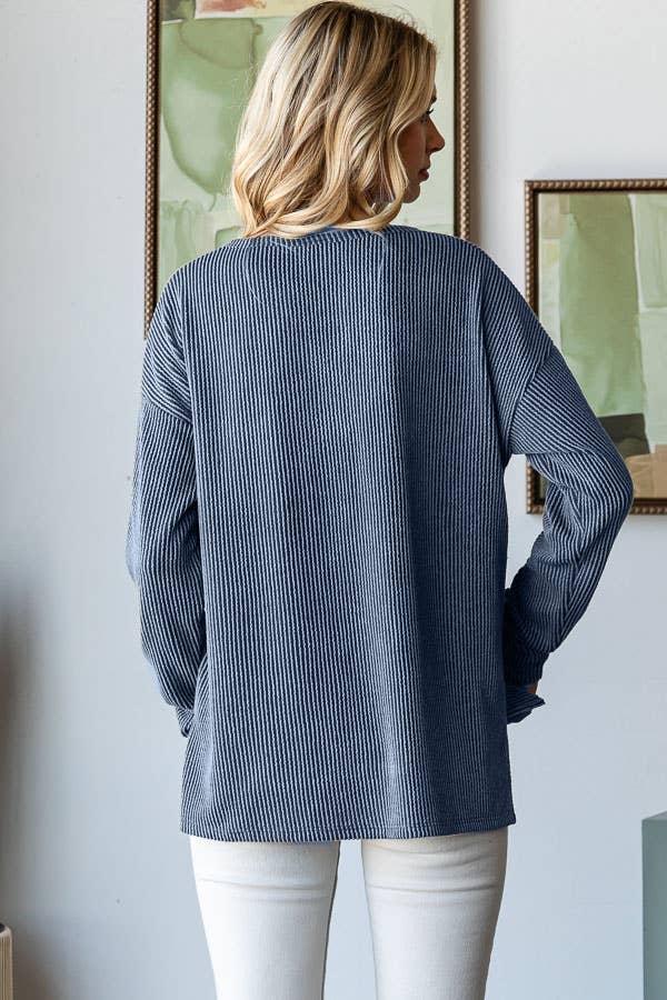 The Dark Denim Top