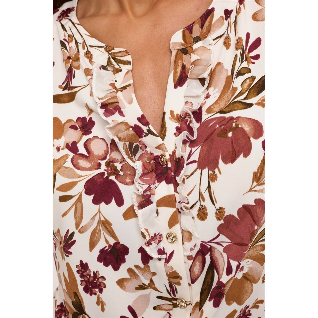 The Mauve Floral Blouse