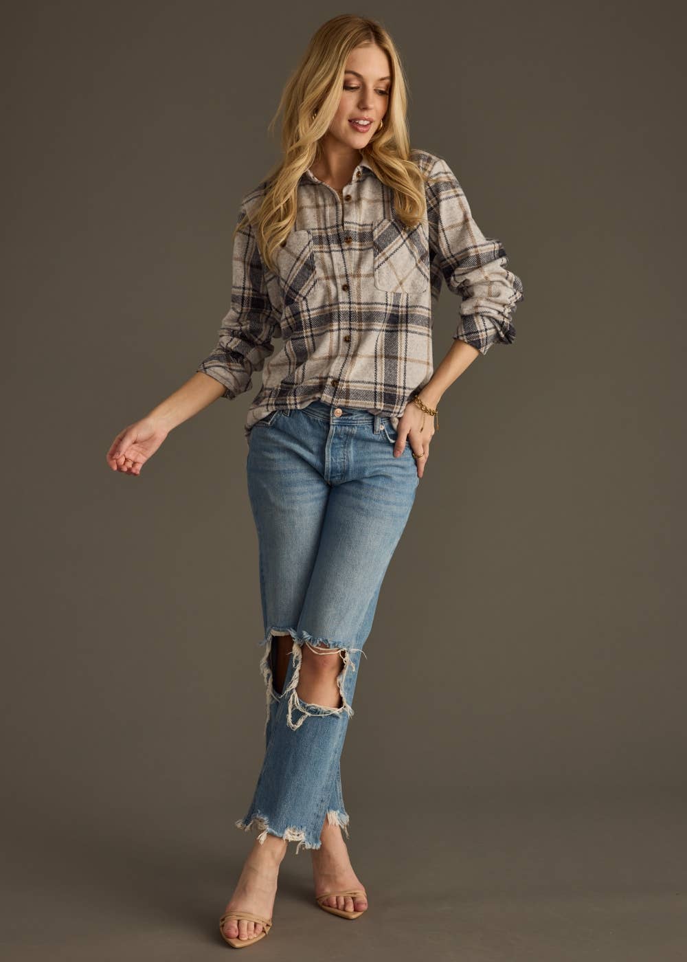 The Fall For Fall Plaid Top