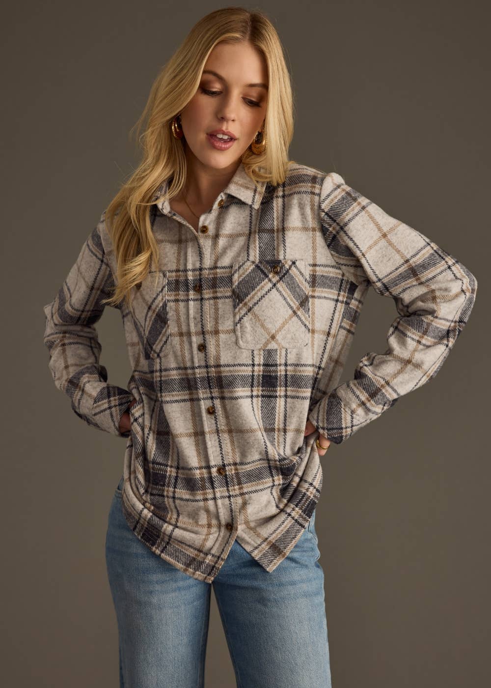 The Fall For Fall Plaid Top