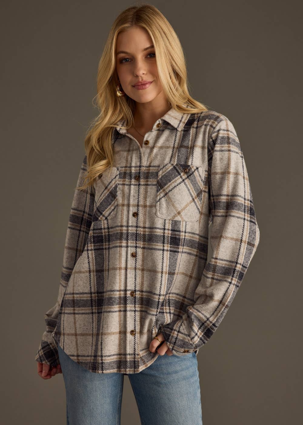 The Fall For Fall Plaid Top