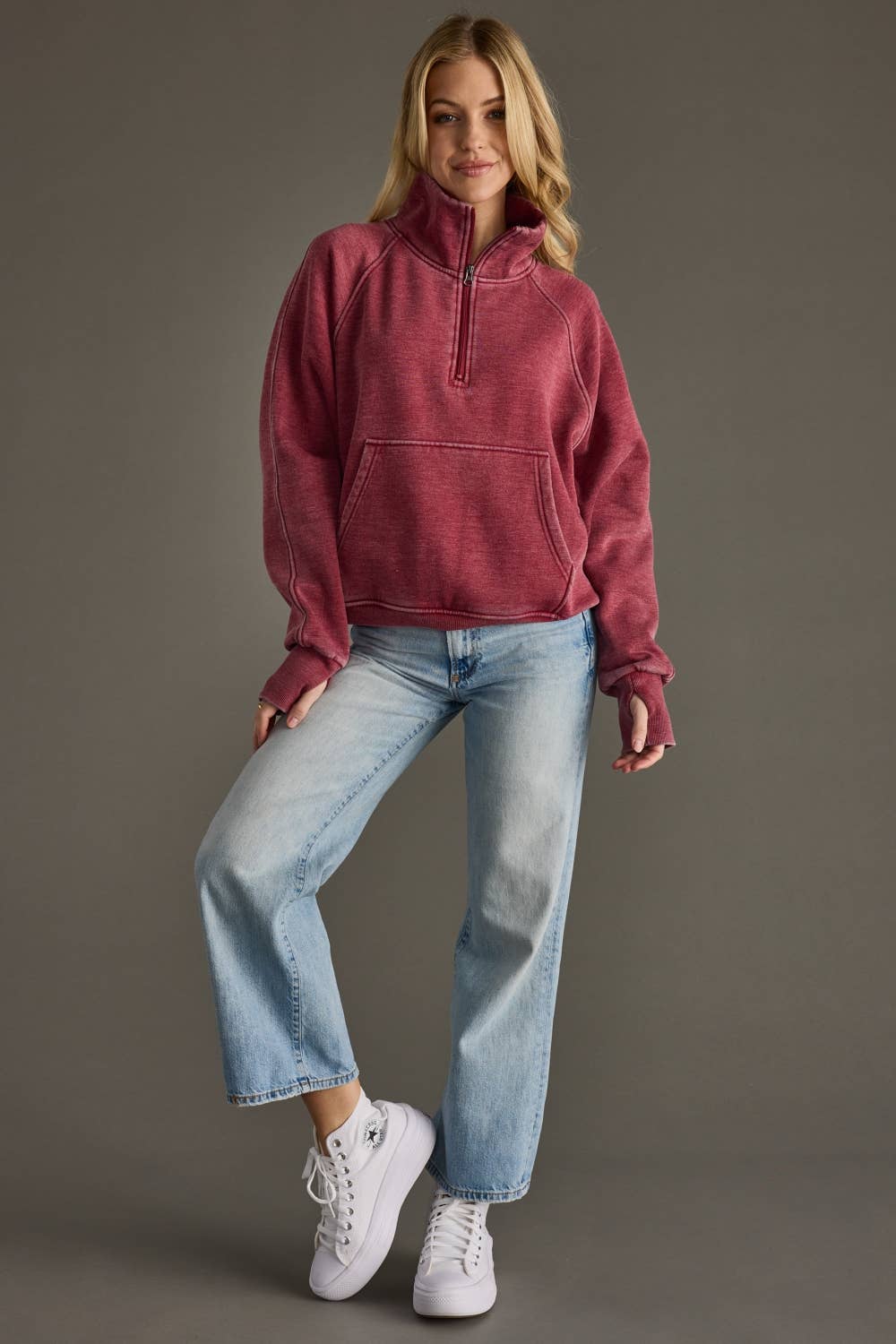 The Wine Quarter Zip Sweatshirt