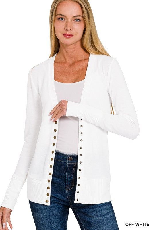 The Snap Button Cardigan
