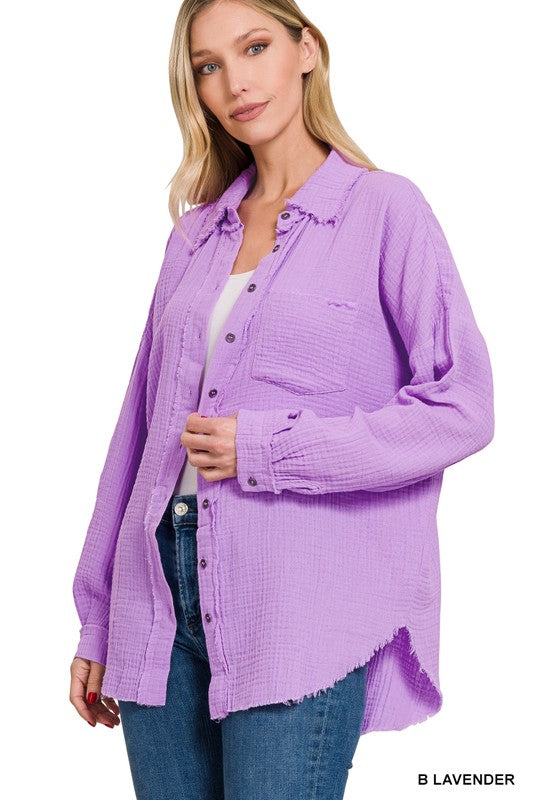 The Lovely Breezy Button Down