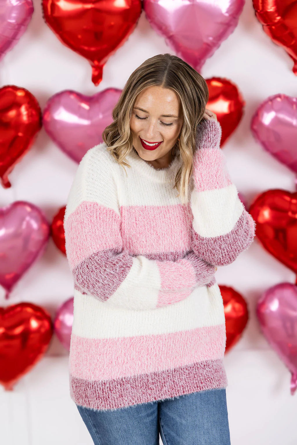 The Sweetheart Striped Sweater