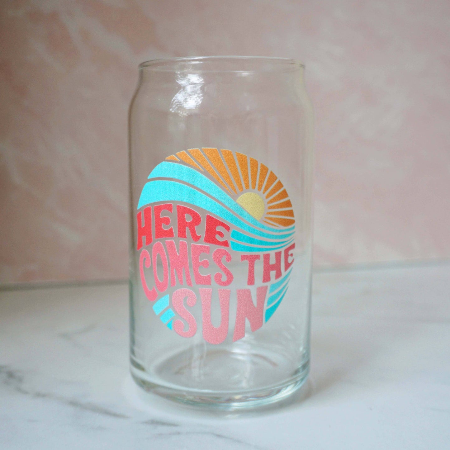 Here Comes the Sun Mason Jar