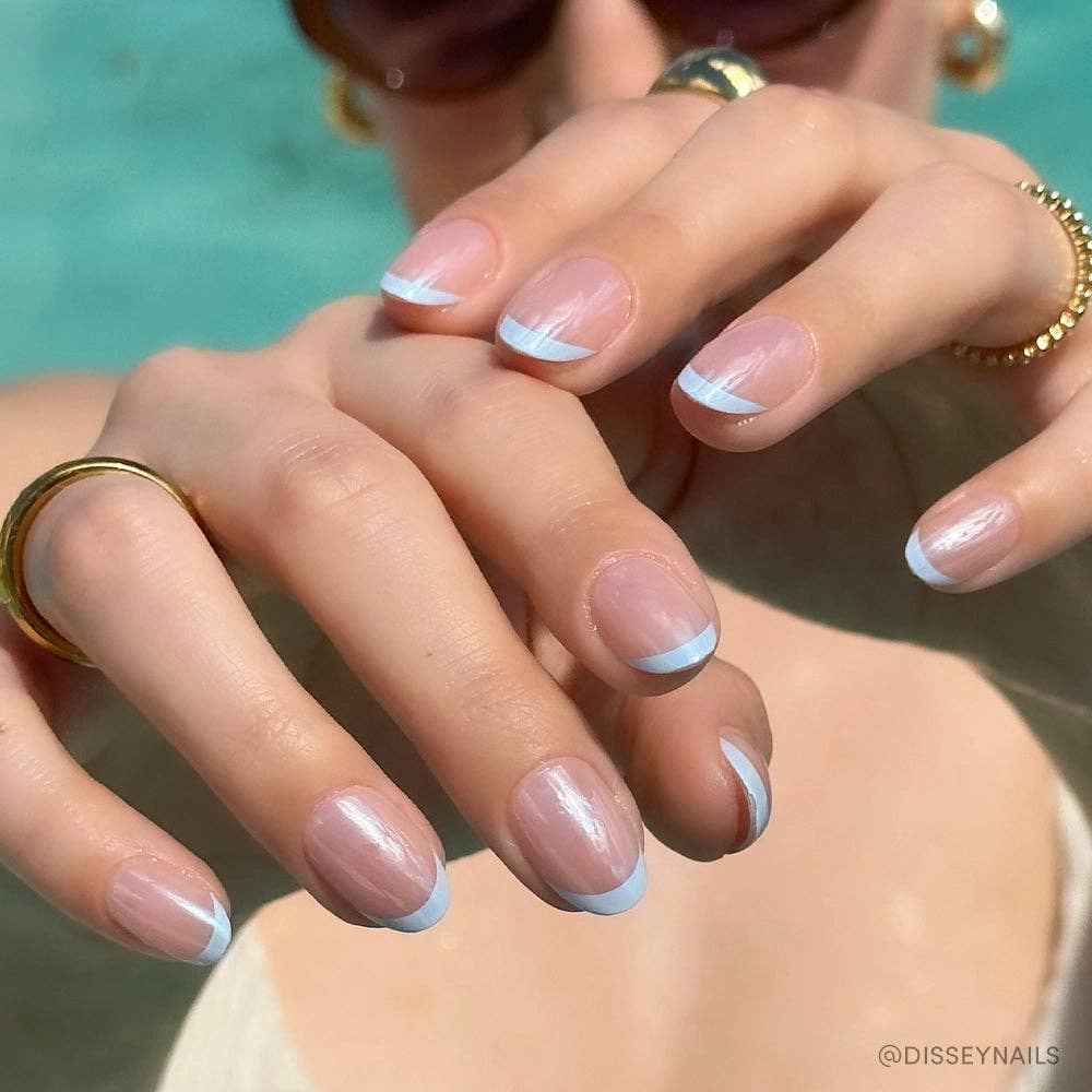 Into Blue Press-On Nails