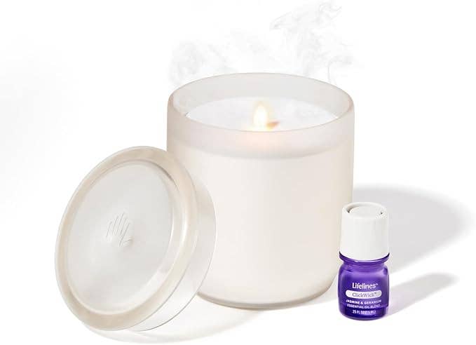 Flameless Candle Diffuser - Frosted Glass