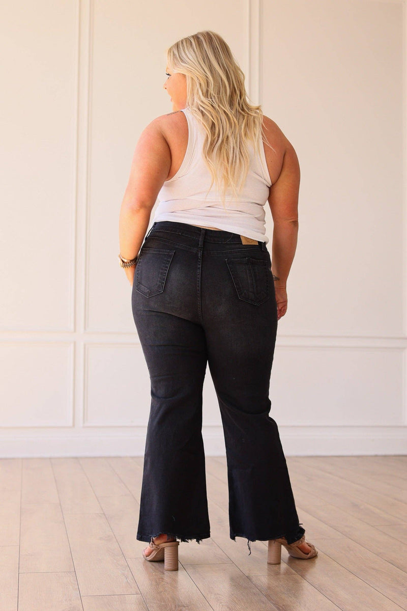 The Dixie Midrise Black Wash Jeans