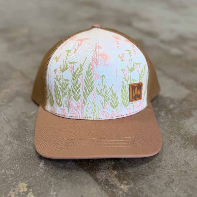 Wild Field Unisex Trucker Hat- Soft Brown
