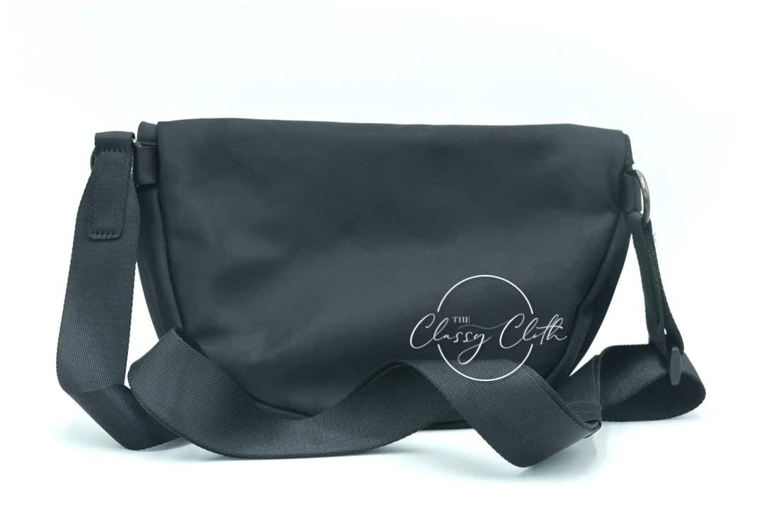 Margot Moon Belt Bag in Black