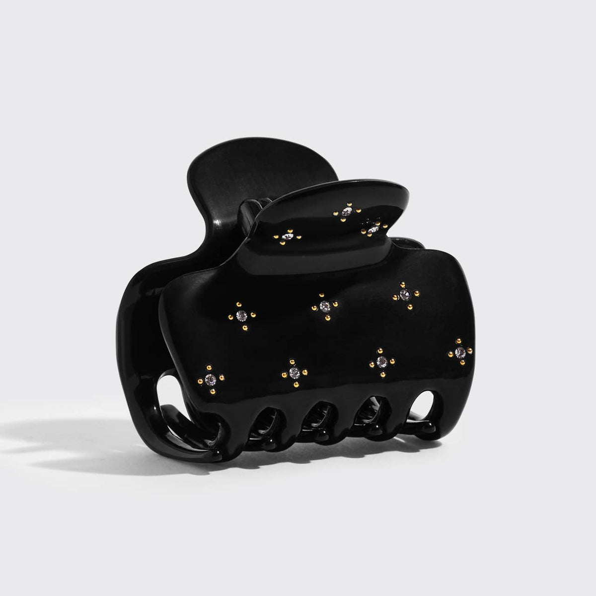 Recycled Plastic Rhinestone Puffy Claw Clip