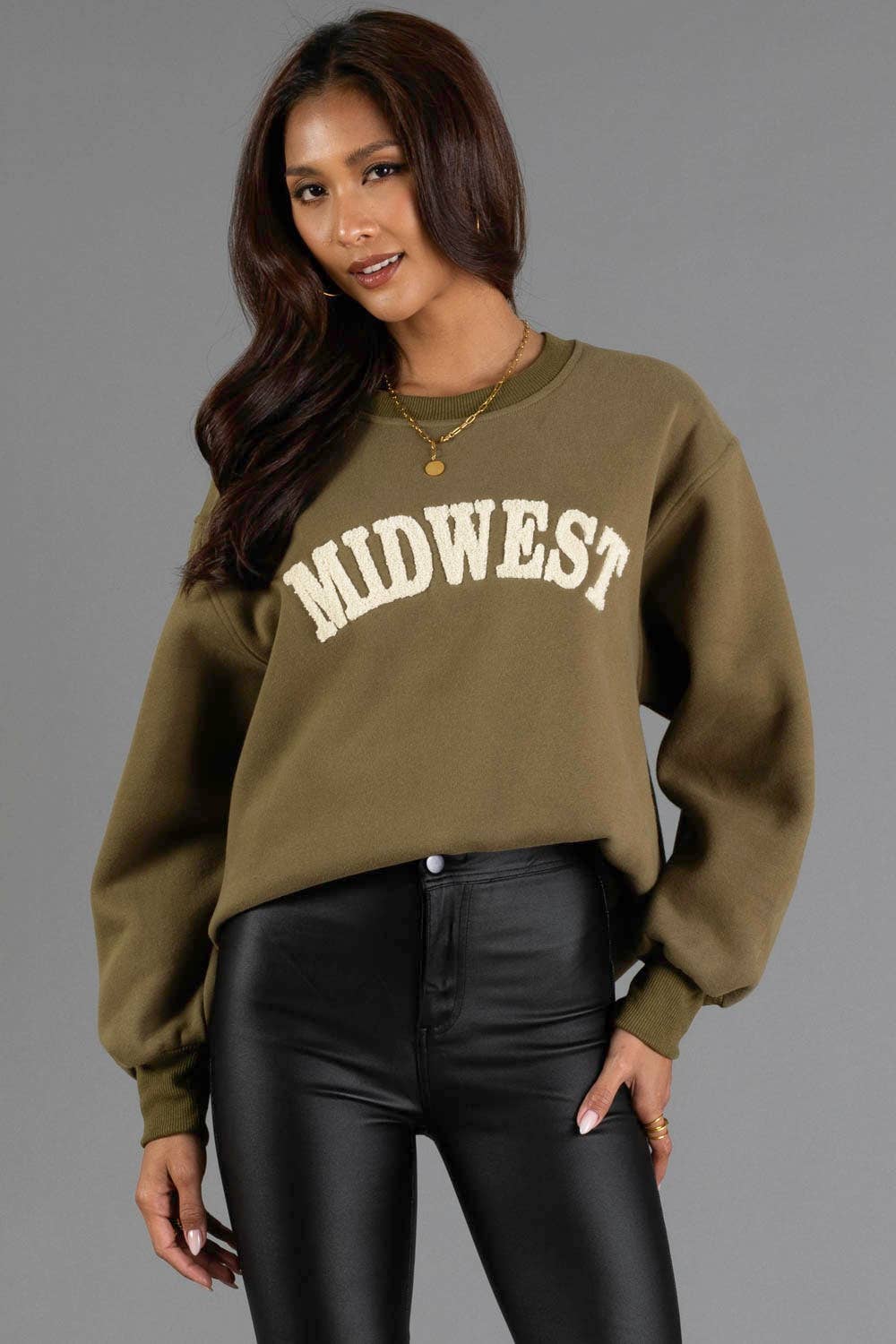 Green & Beige Midwest Sweatshirt