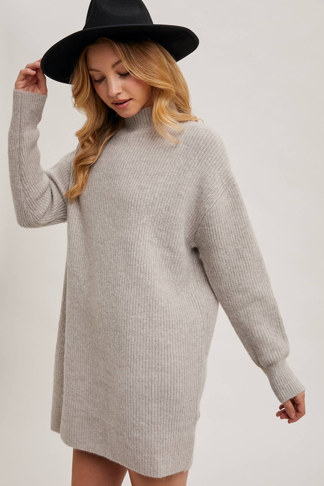 The Mary Mock Neck Sweater Dress