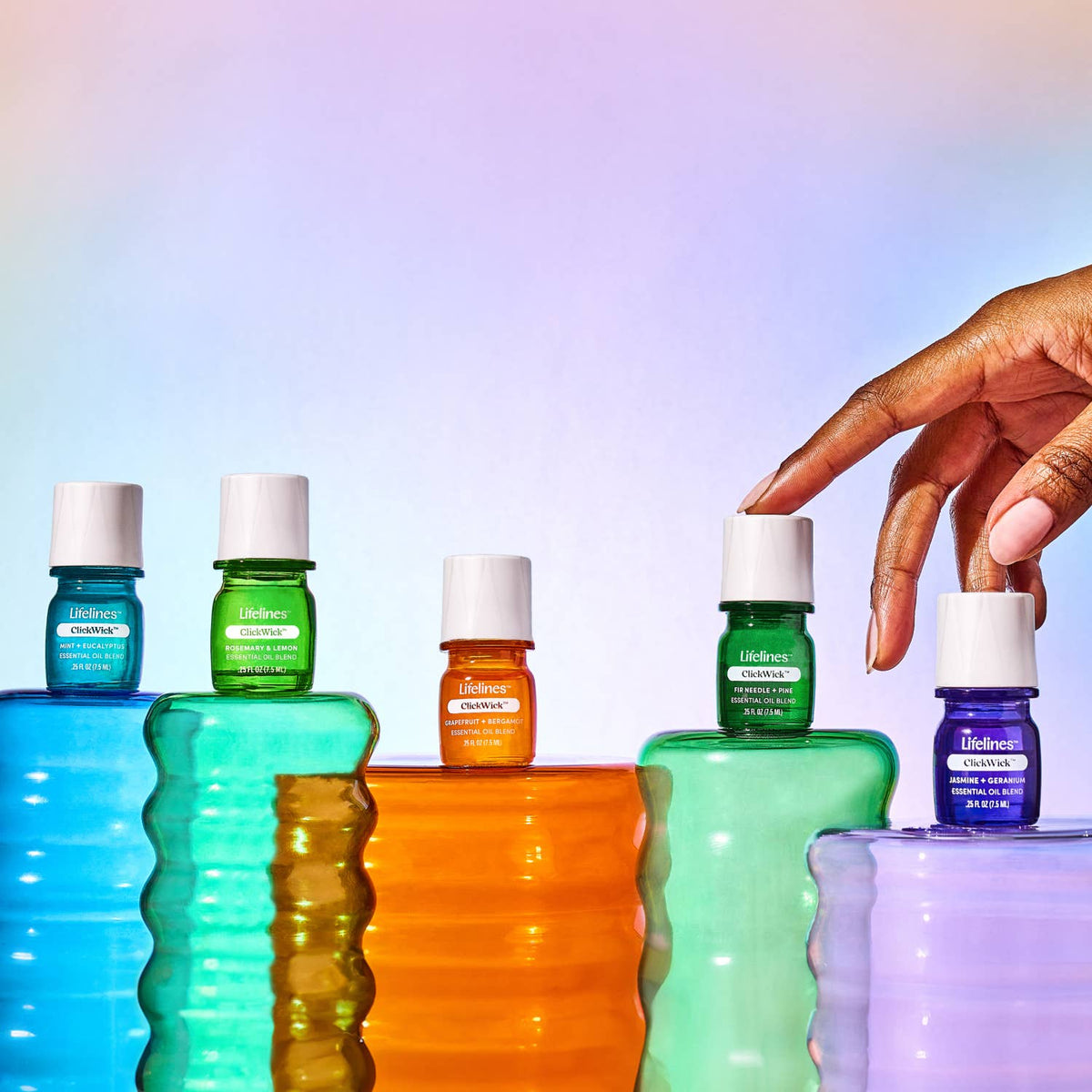 Flameless Candle Diffuser - Frosted Glass