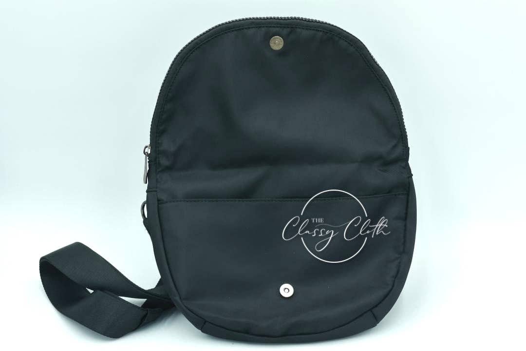 Margot Moon Belt Bag in Black