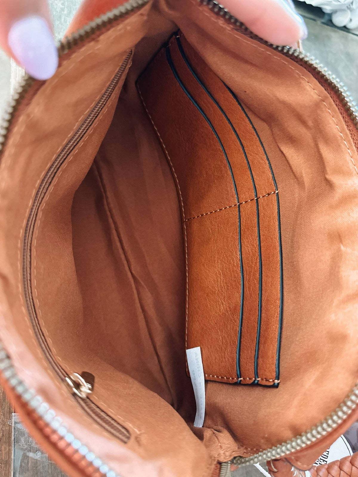 The Kayla Leather Wristlet/Clutch