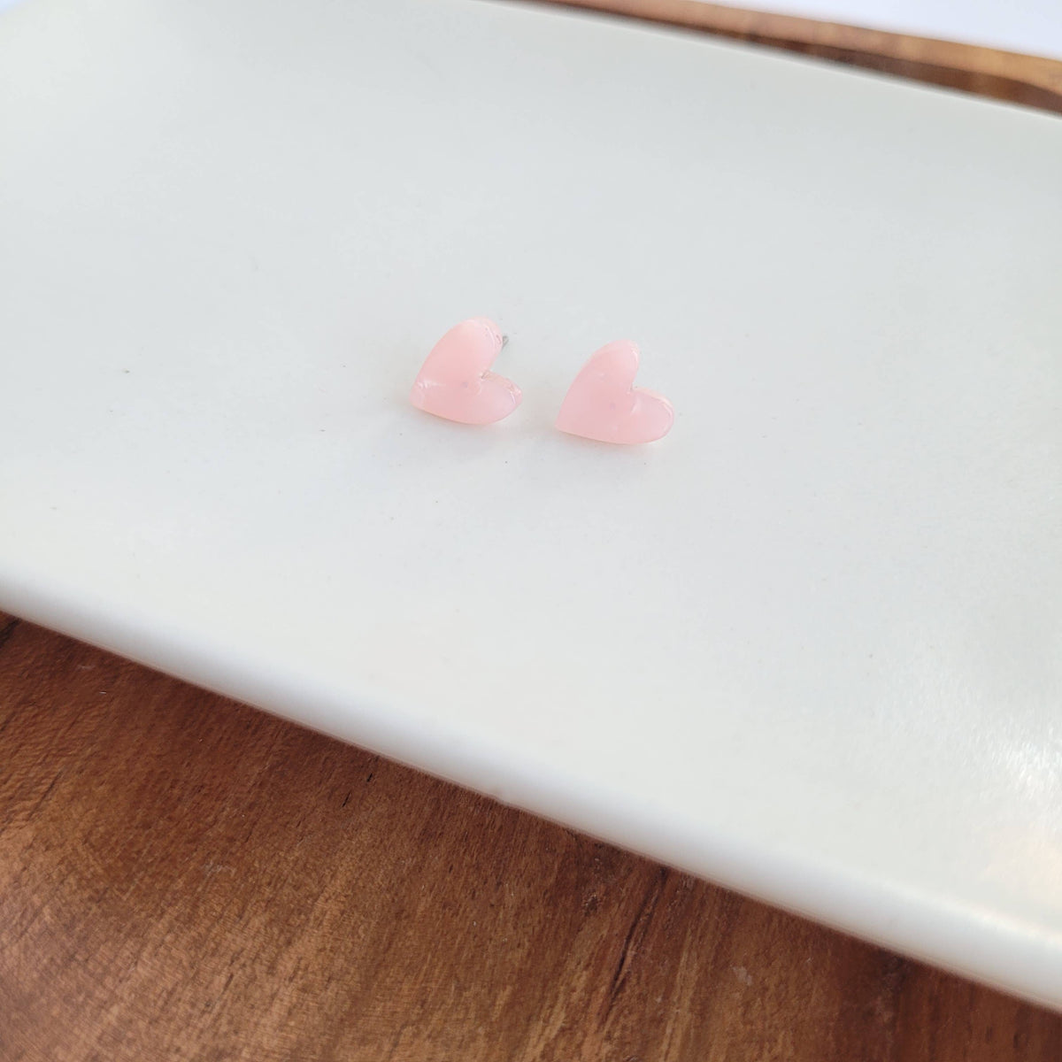 Hand Drawn Heart Studs
