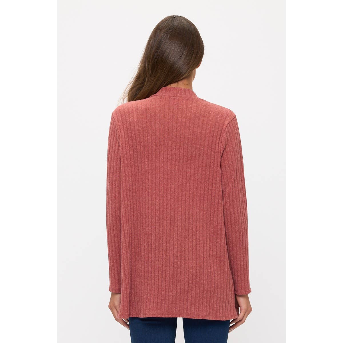The Rib Knit Banded Edge Cardigan