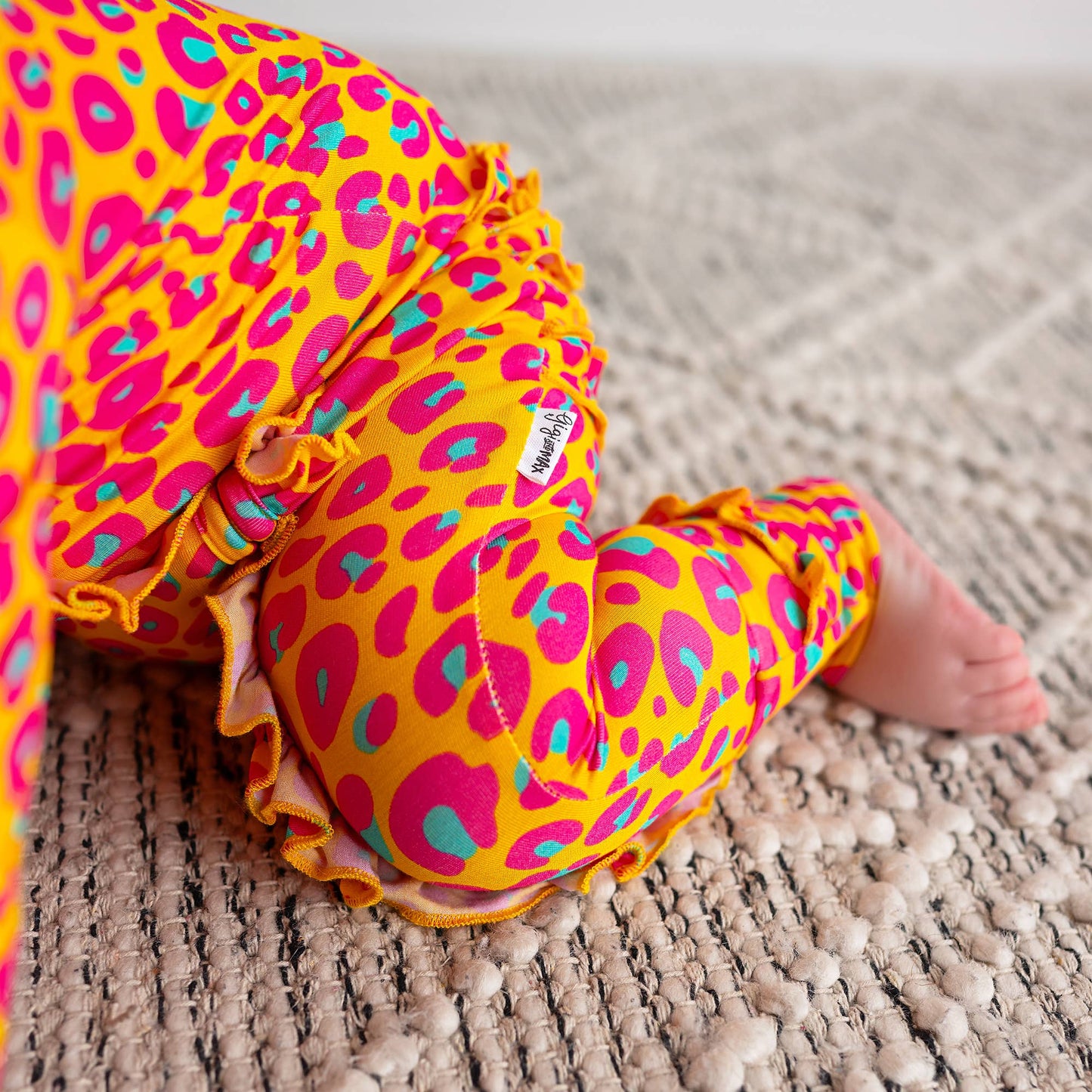 Neon Vibes Bamboo Footies