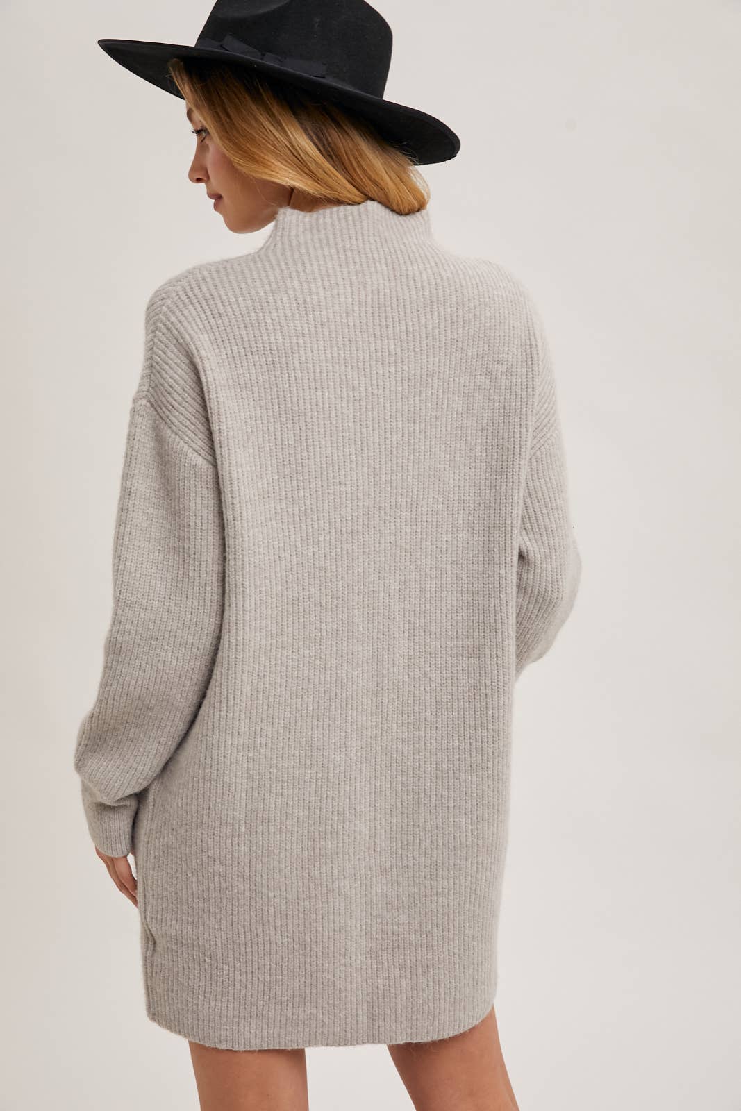 The Mary Mock Neck Sweater Dress