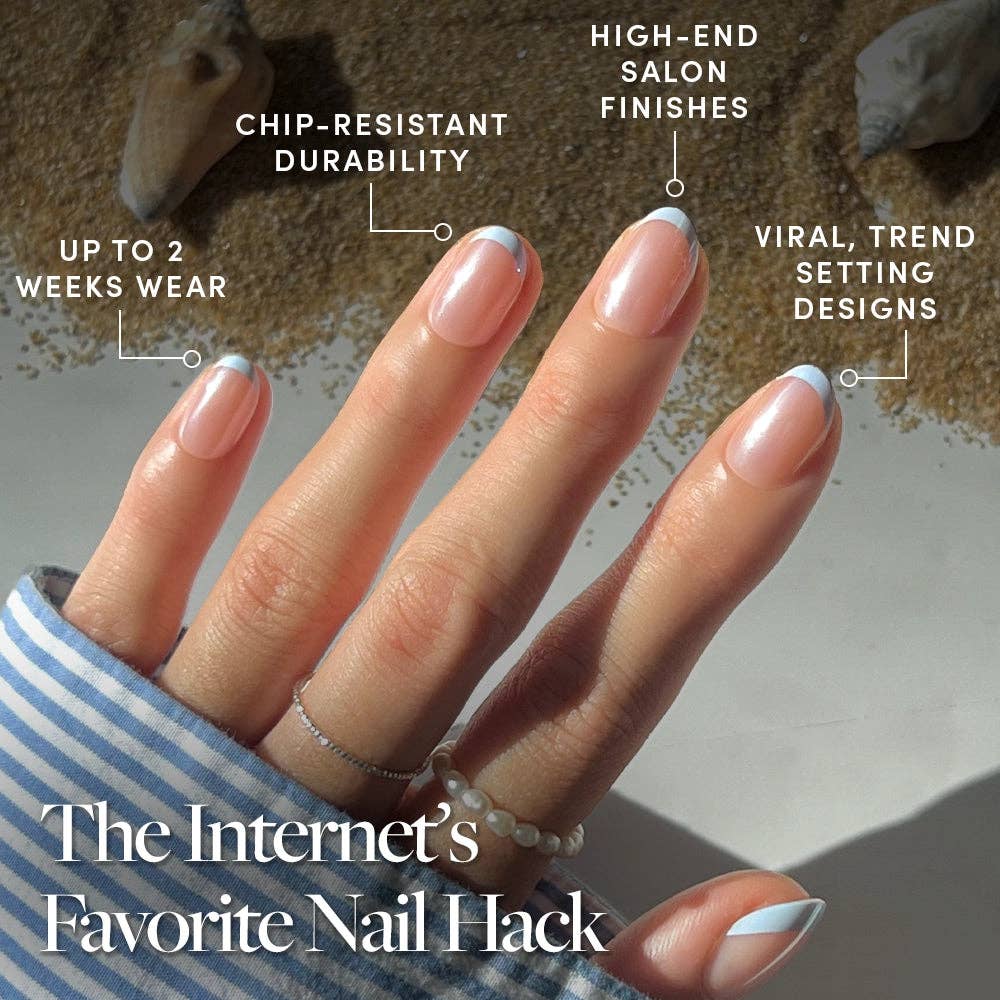 Into Blue Press-On Nails