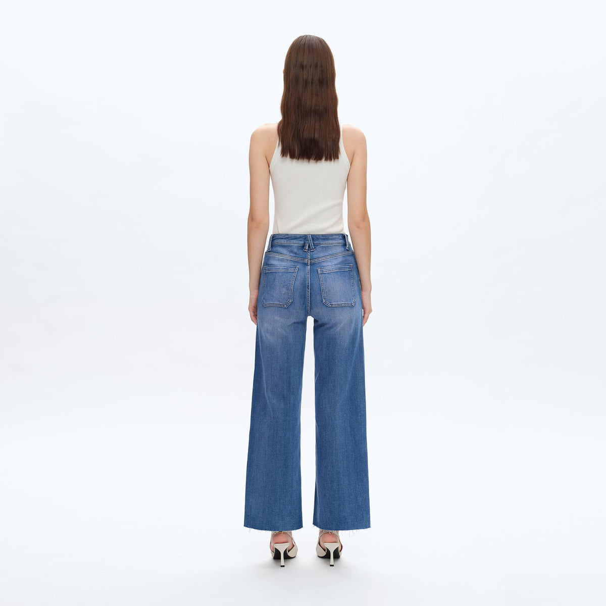 Jess High Rise Relaxed Straight Denim Jeans