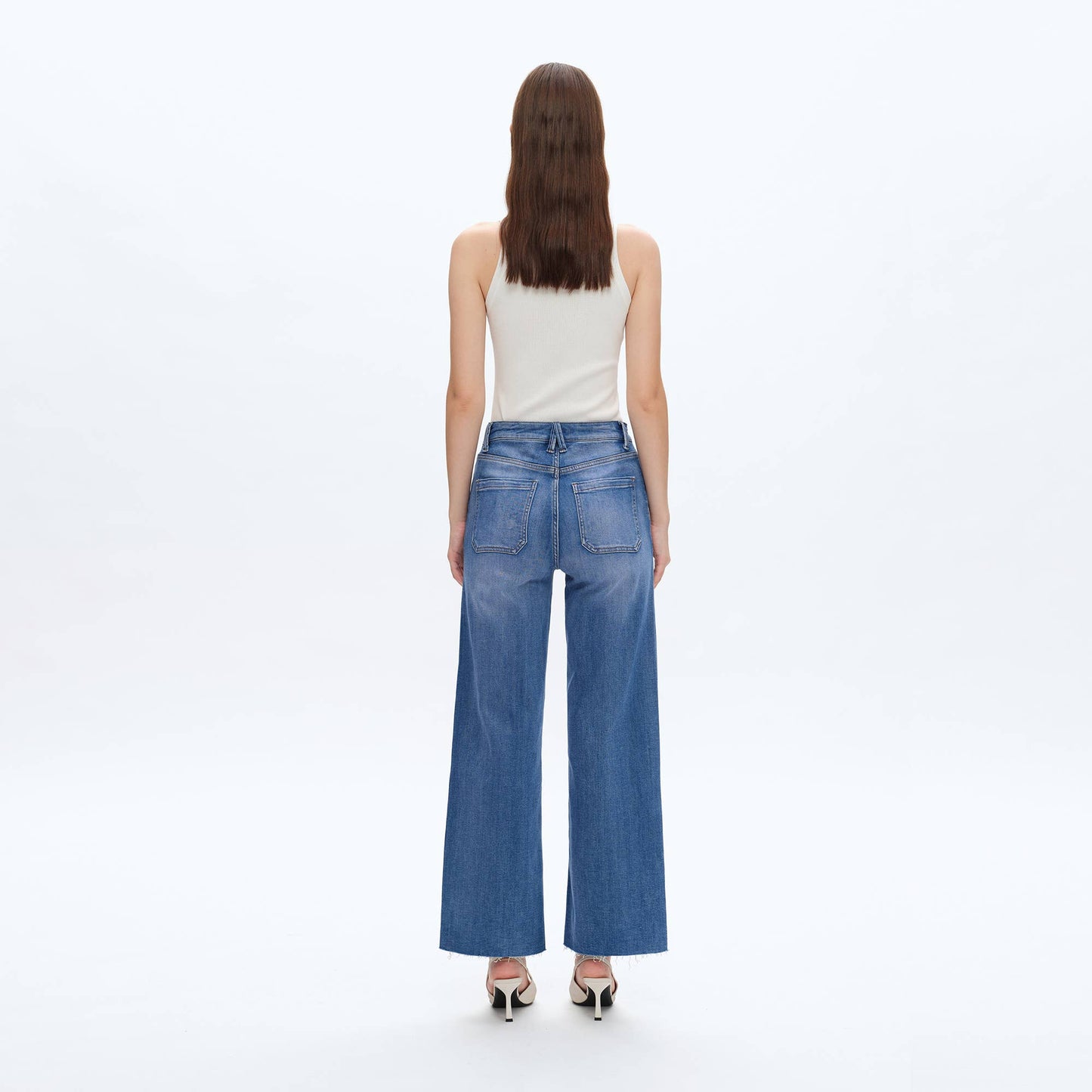 Jess High Rise Relaxed Straight Denim Jeans