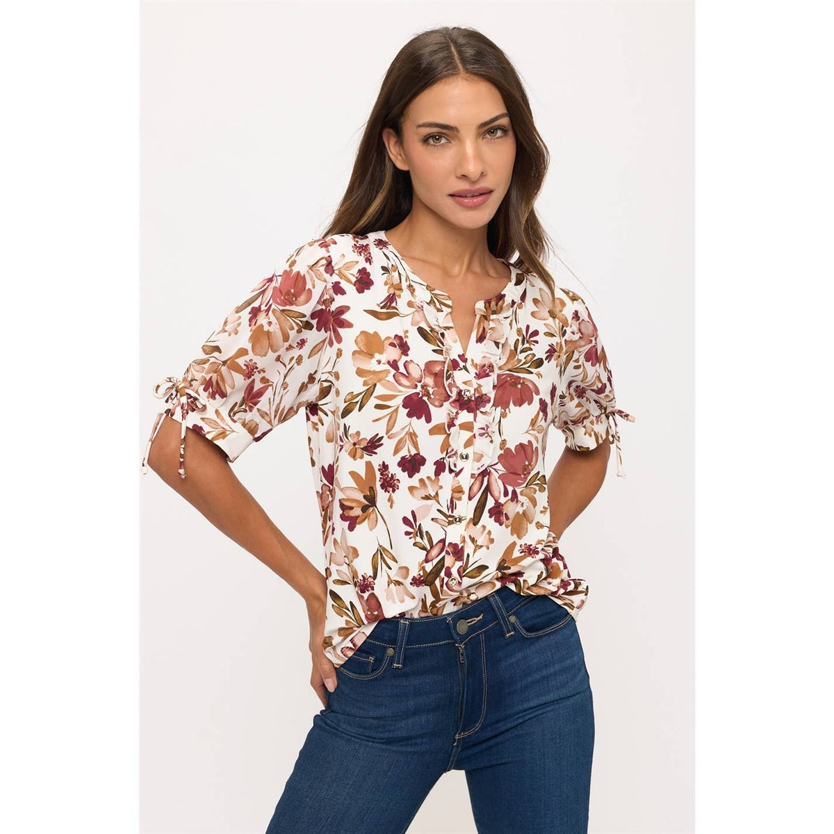 The Mauve Floral Blouse