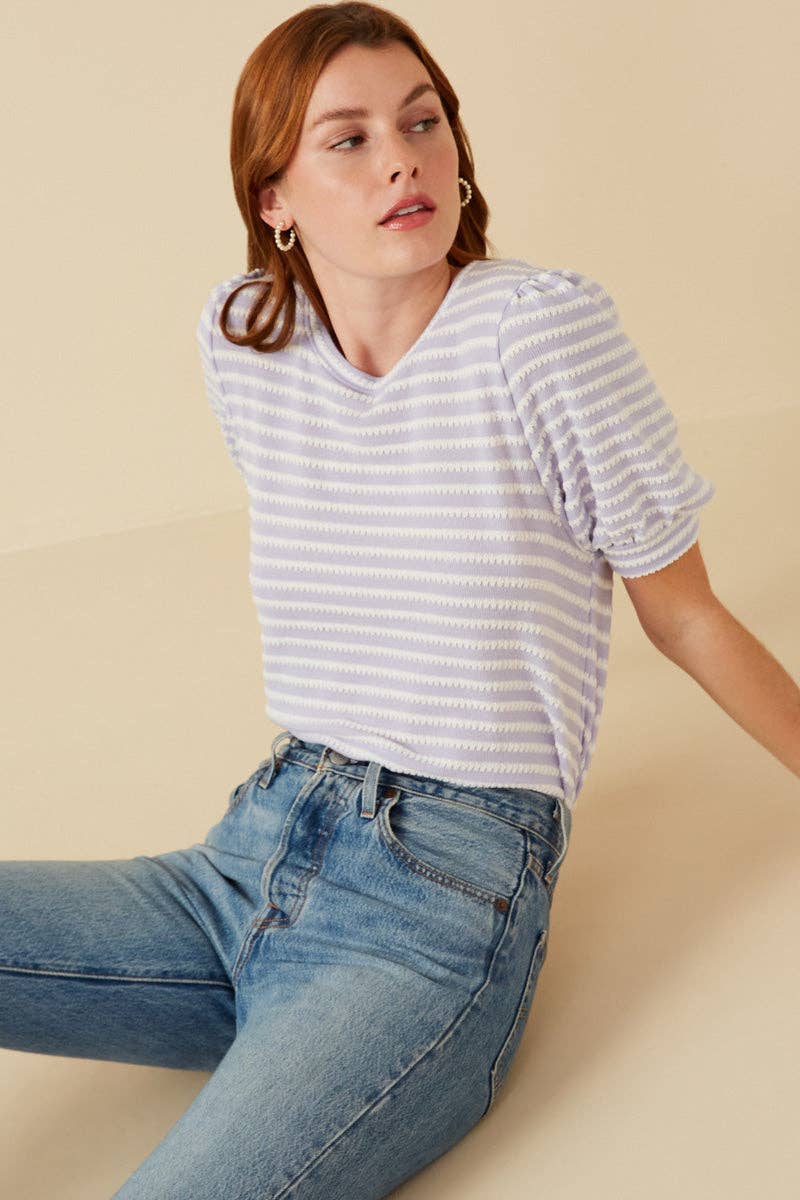 The Lavender Love Stripe Top