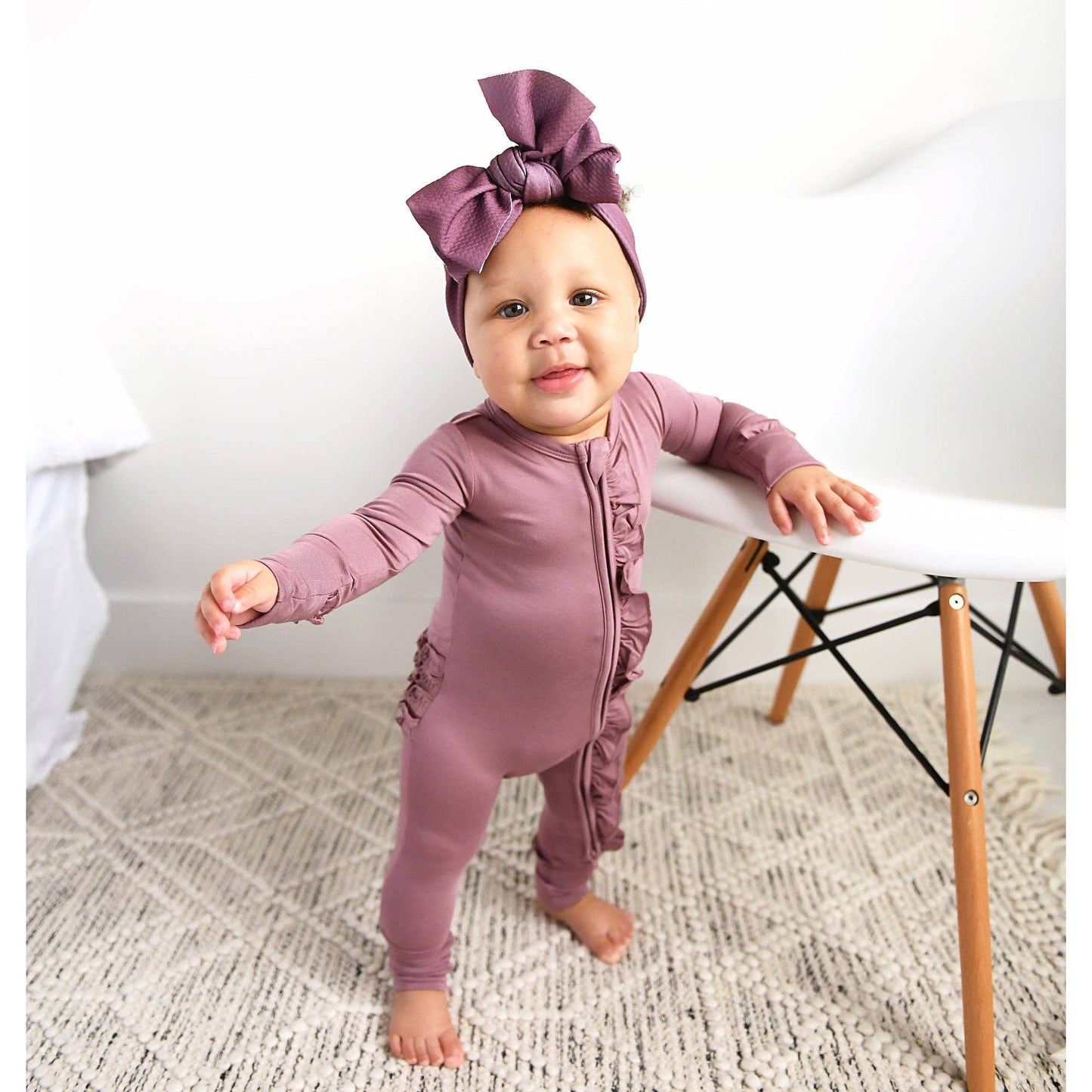 Kate Mauve Bamboo Footies