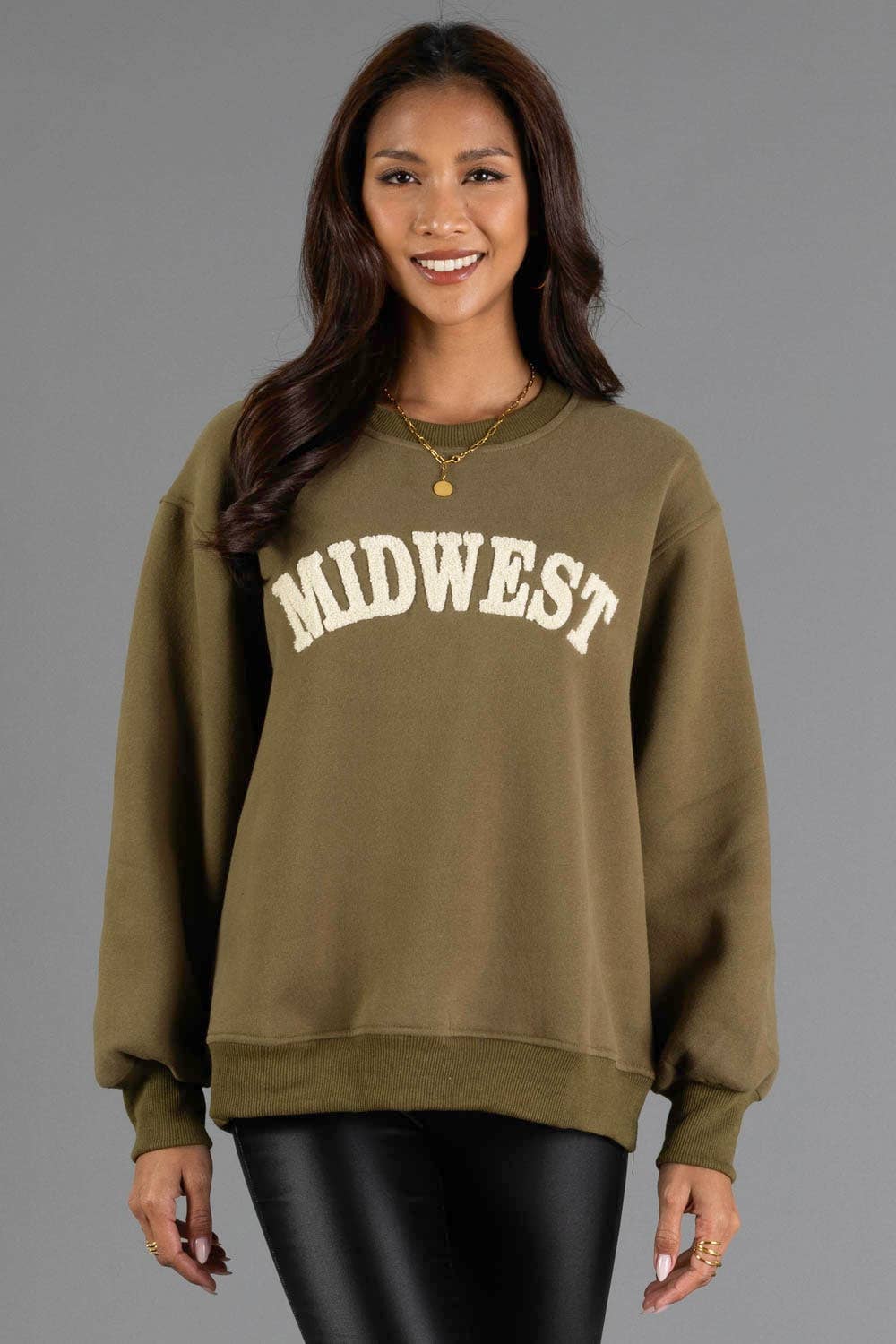 Green & Beige Midwest Sweatshirt