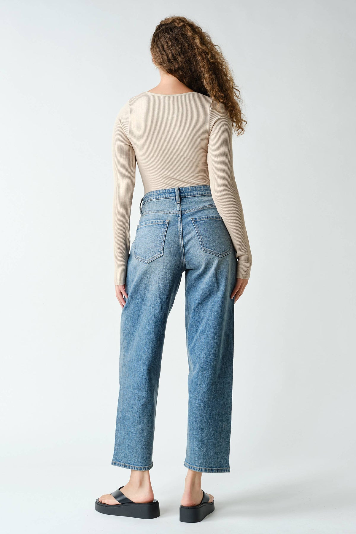 Seamless Ribbed Long Sleeve Top