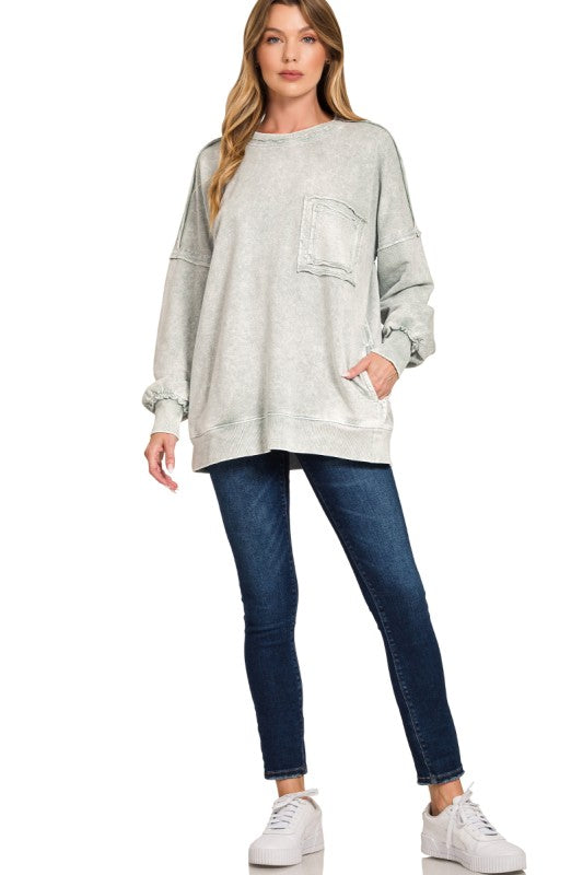 The Kyla Pullover in Gray