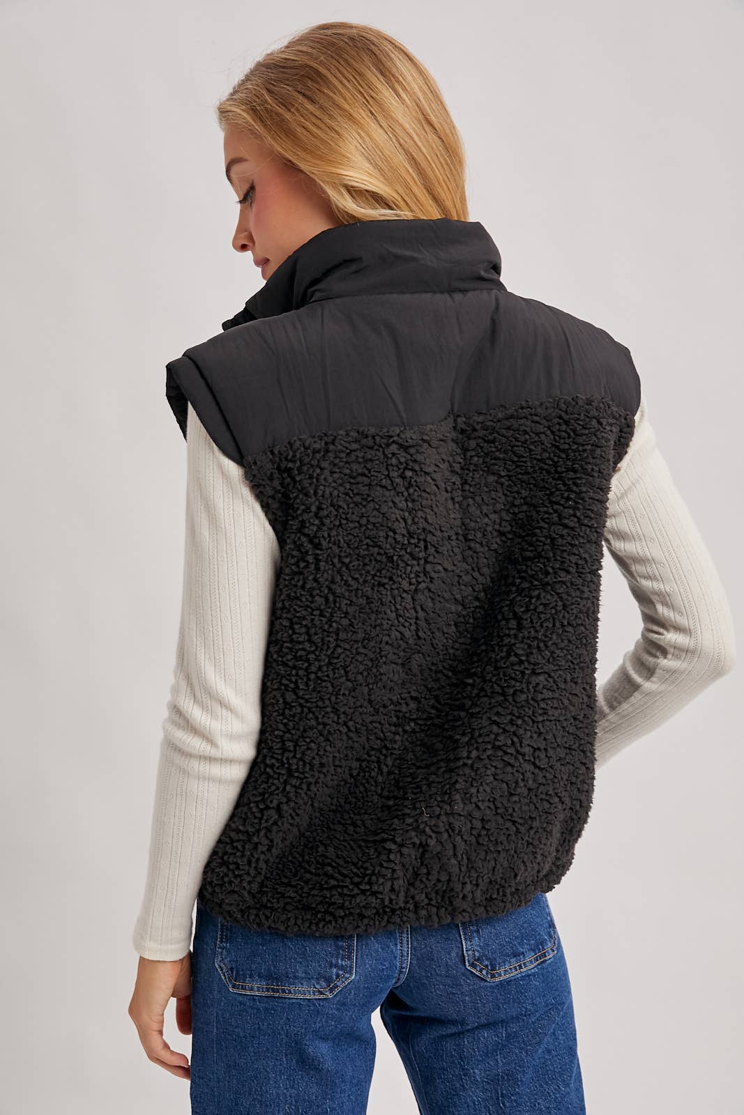 The Sherpa Fleece Collar Vest