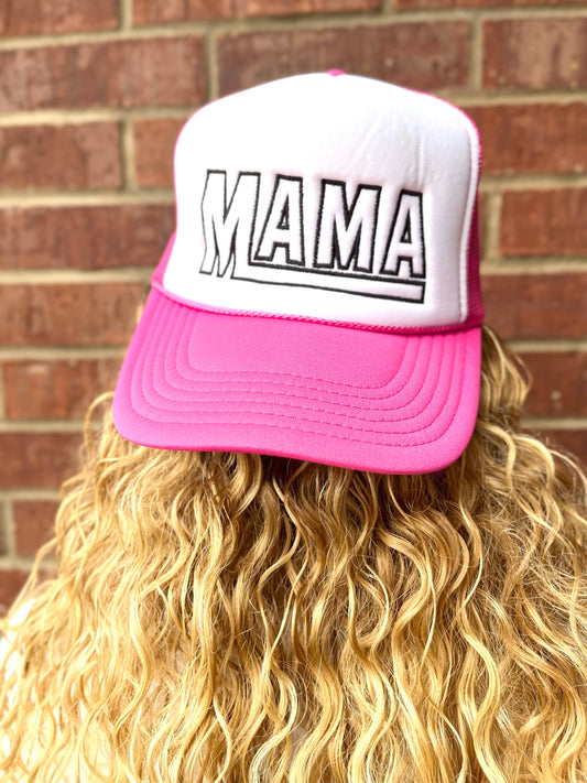 Mama Embroidered Trucker Hat