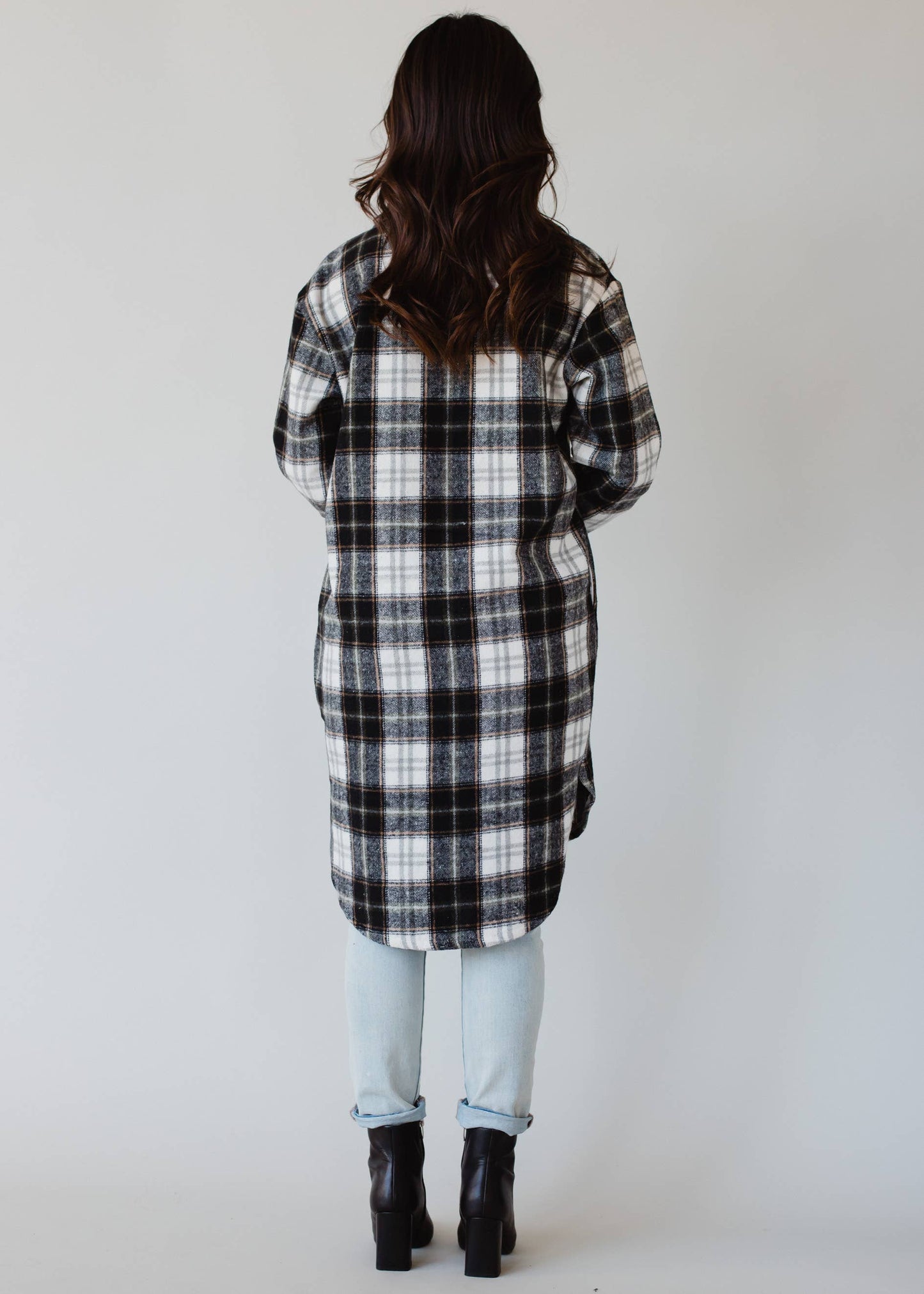 The Olive Plaid Long Flannel