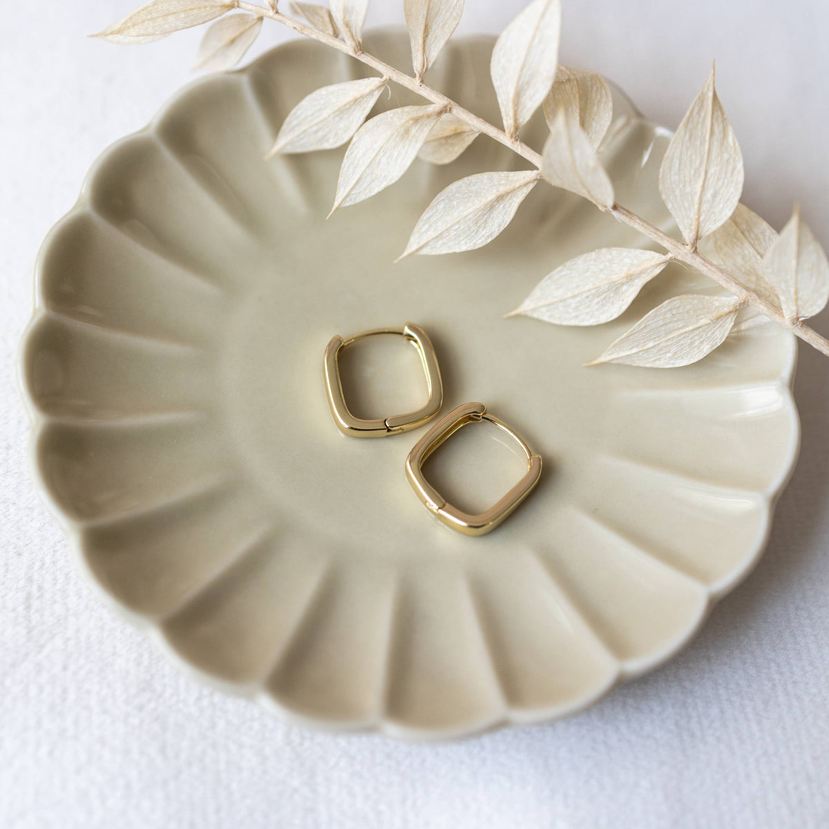 Petite Square Hoops