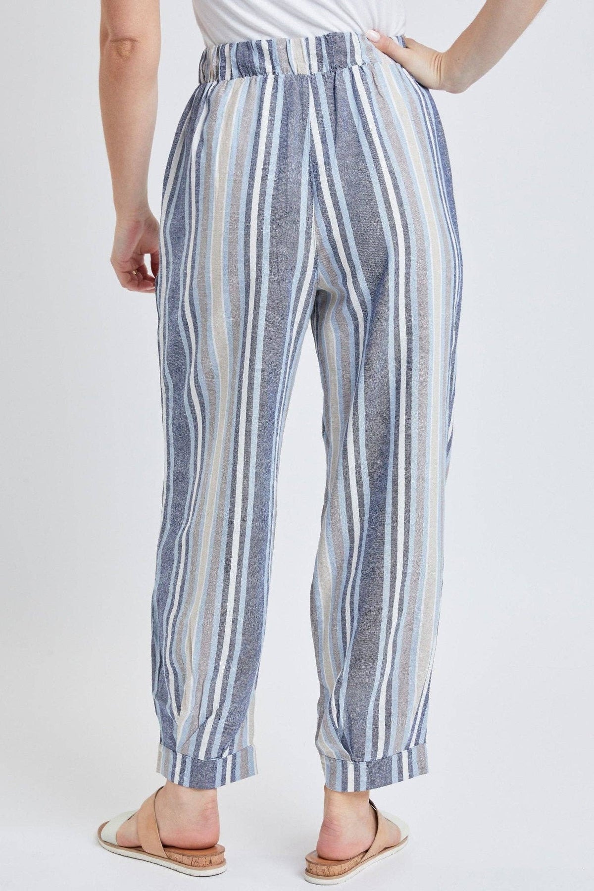 The Stripe Linen Jogger Pant