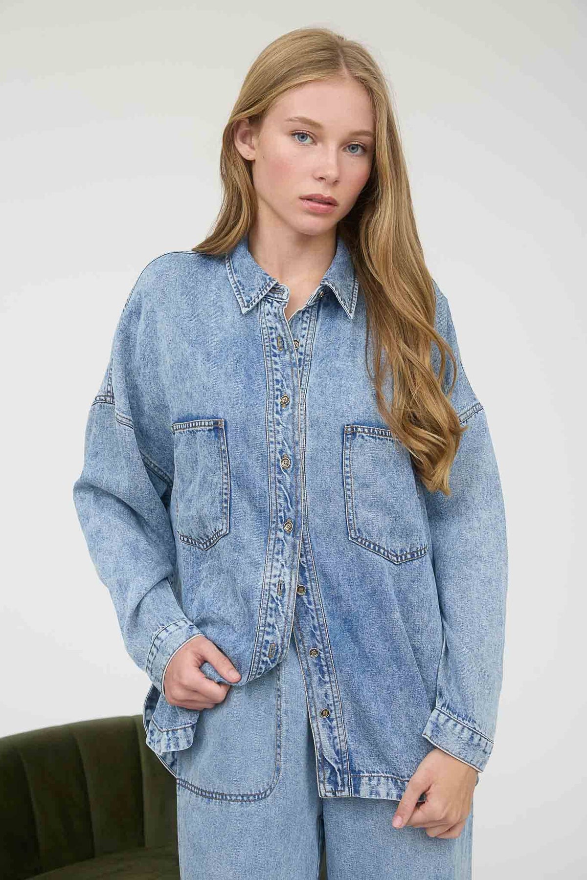 The Denim Dream Oversized Shirt