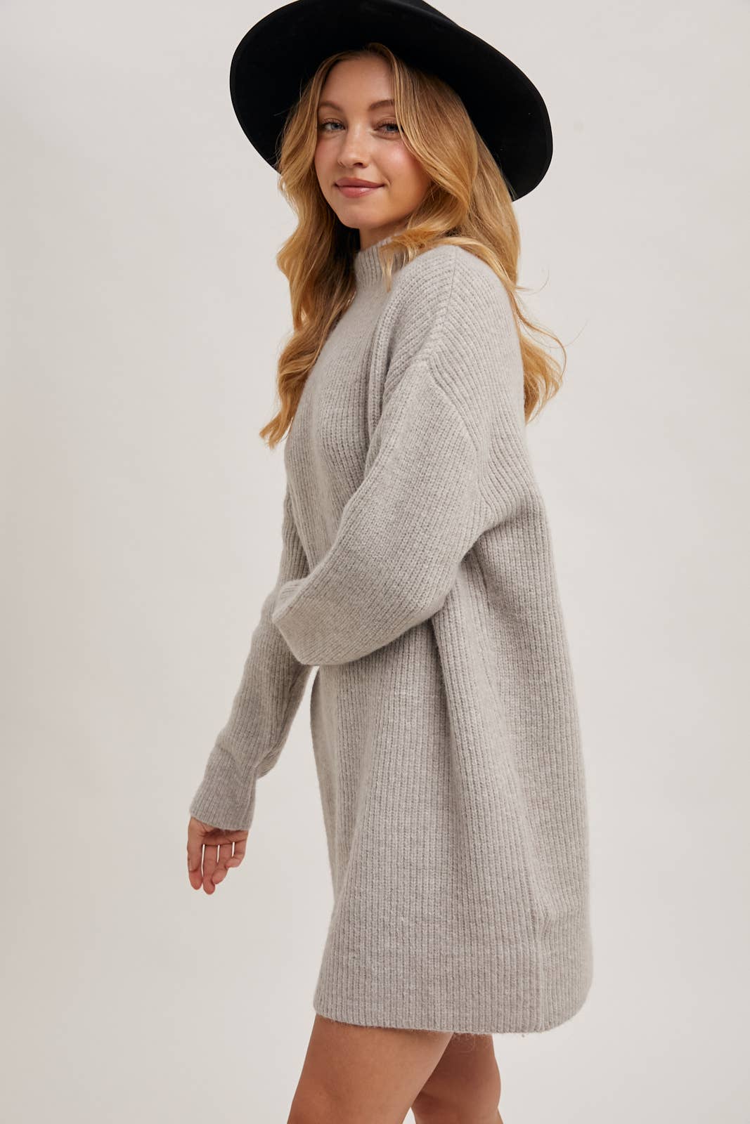 The Mary Mock Neck Sweater Dress