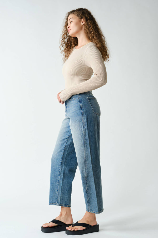 Seamless Ribbed Long Sleeve Top