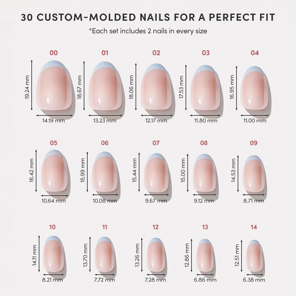 Into Blue Press-On Nails