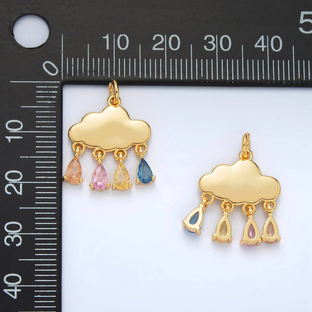 Pastel Teardrop Cloud Weather Charm