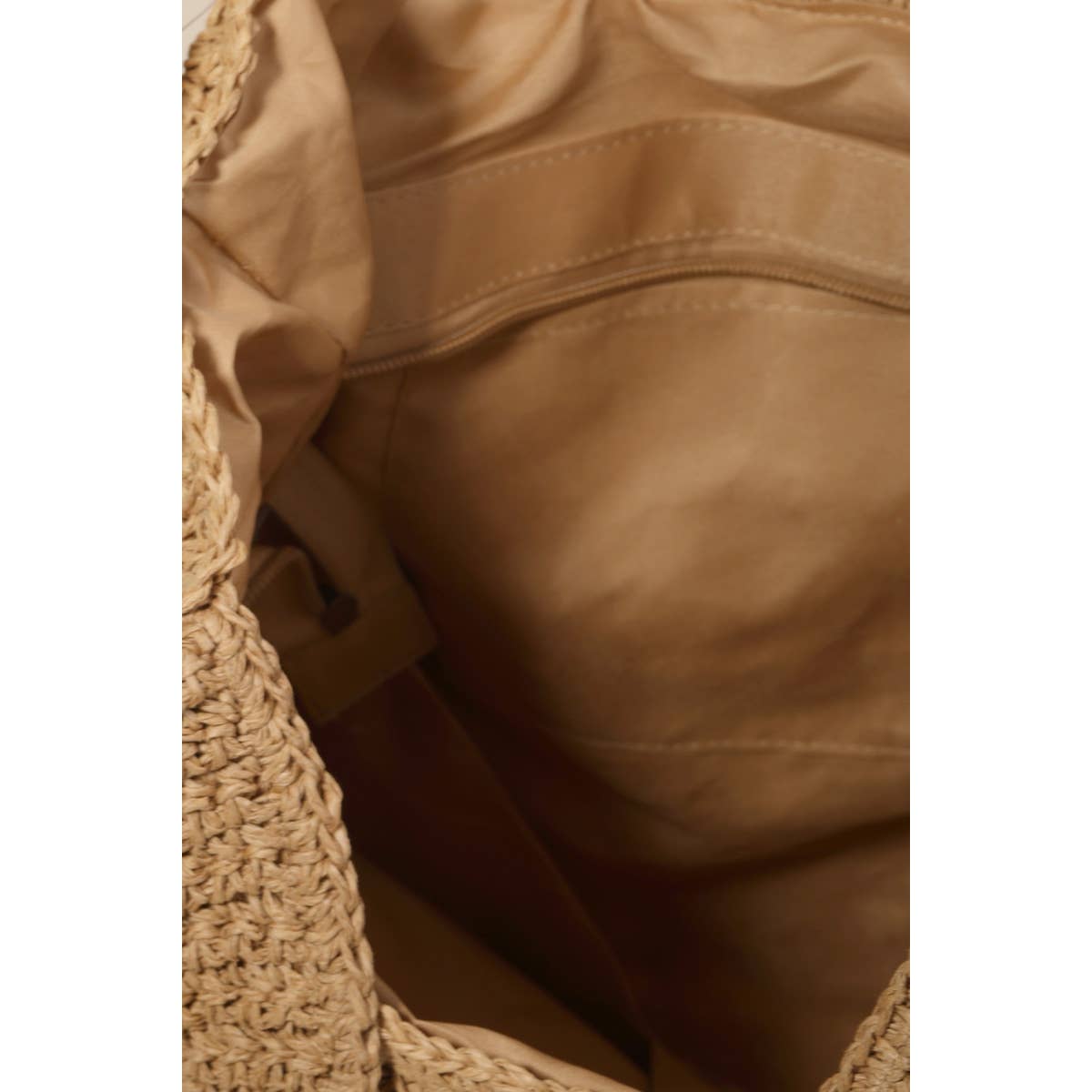 Intricate Straw Knit Tote Bag