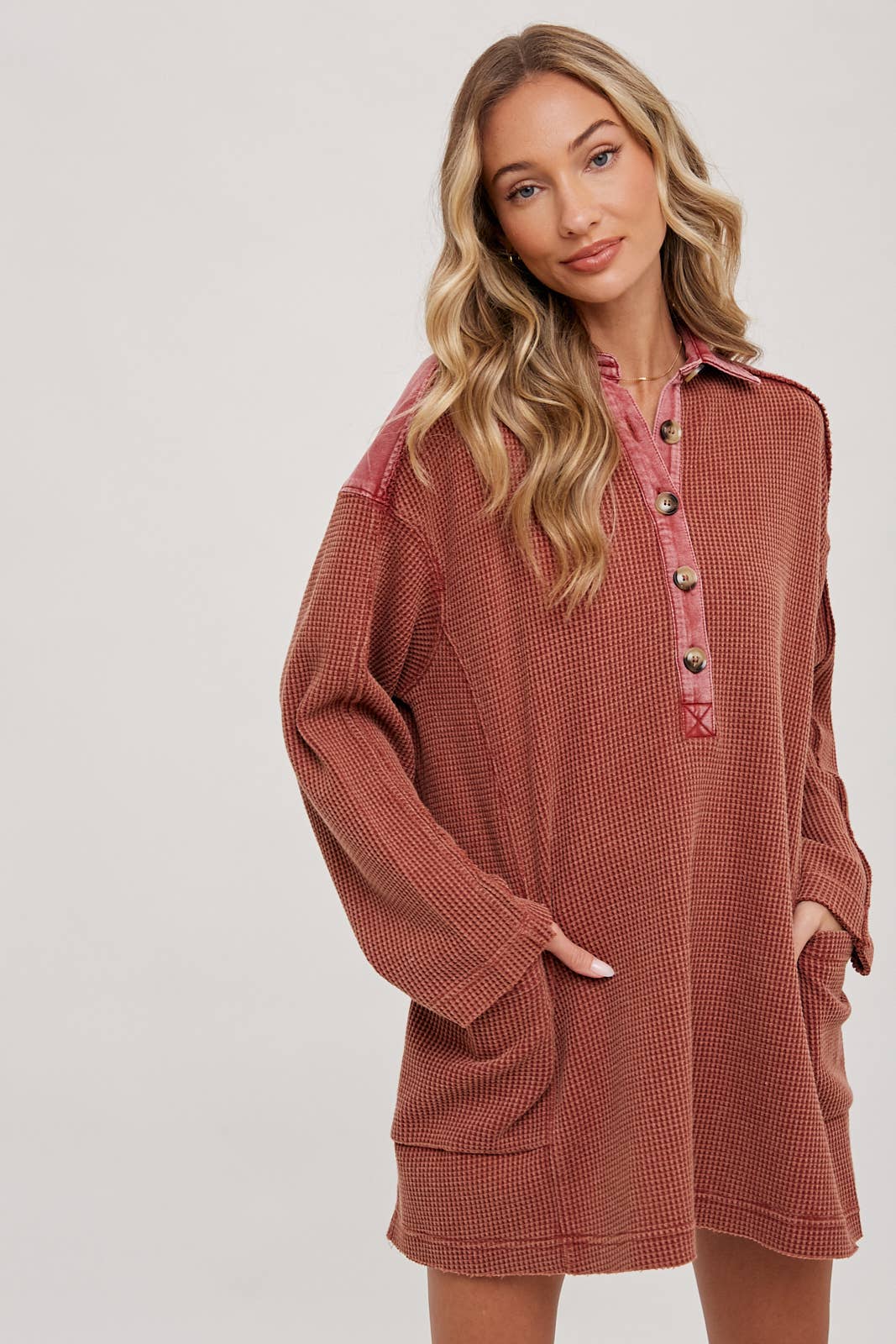 Thermal Henley Tunic