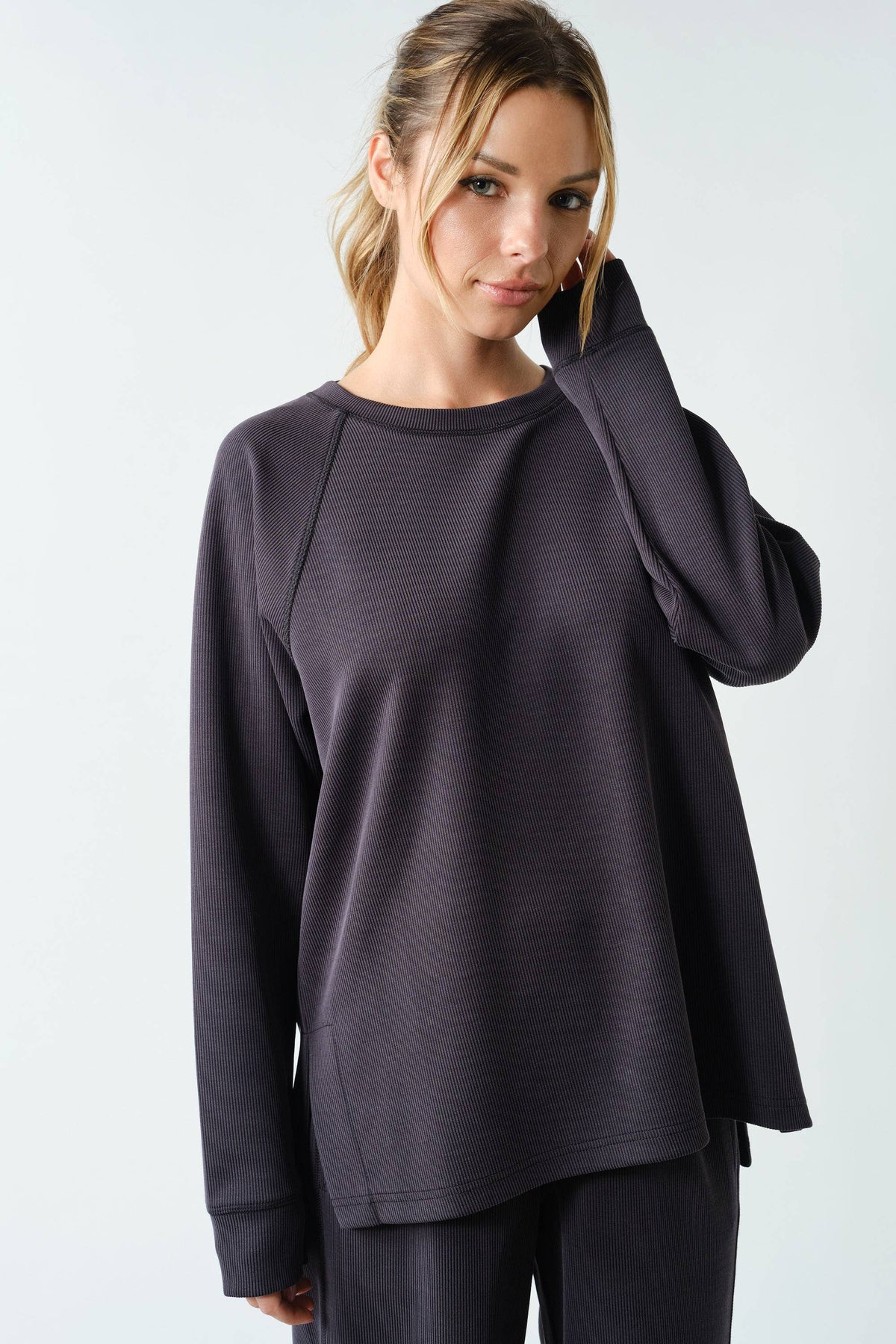 The Luxe Rib Raglan Top