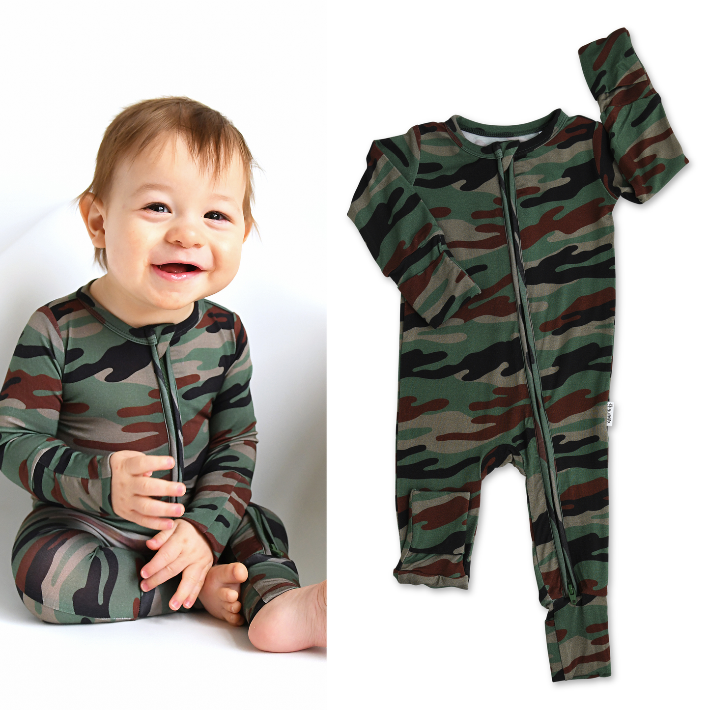 The Camo Bamboo Footies