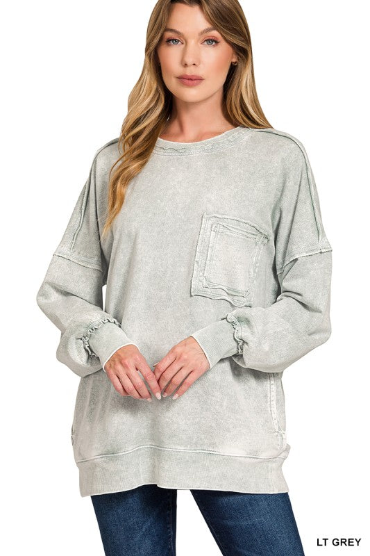 The Kyla Pullover in Gray